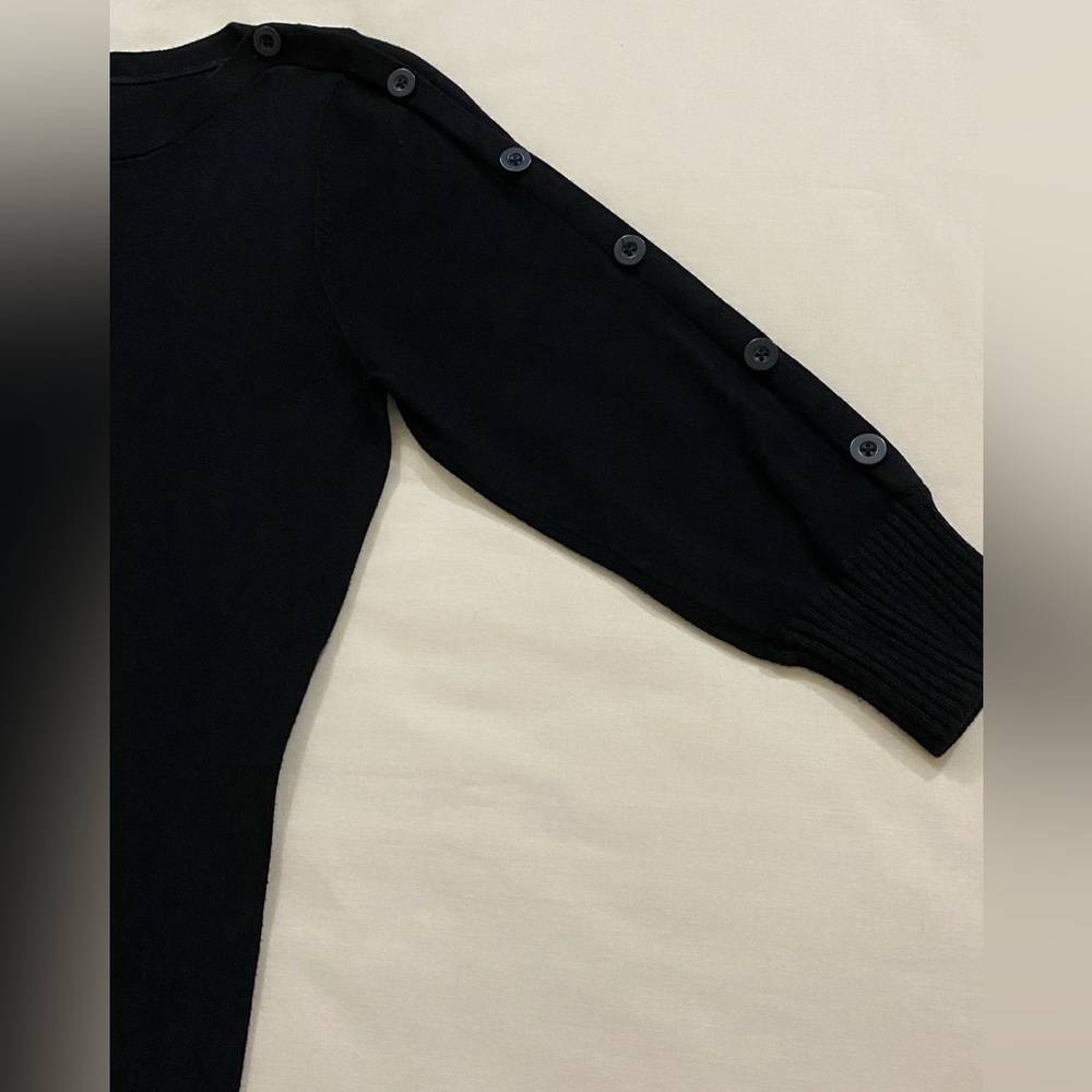 Dalia sweater with button detail sleeves